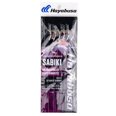 Hayabusa - UV White Shrimp Sabiki EX127