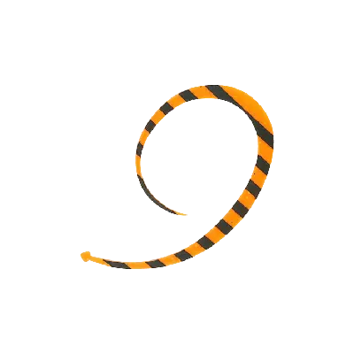 Hayabusa - Free Slide Necktie Bulky Curly Single view 7