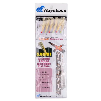 Hayabusa - EX121 Gold Flasher & Fish Skin Sabiki