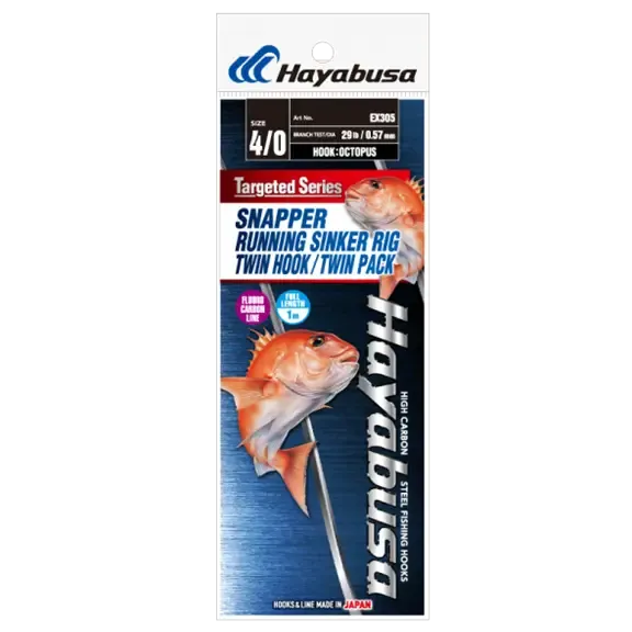 Hayabusa - Snapper Running Sinker Rig (Twin Pack)