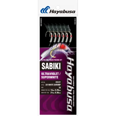 Hayabusa - UV White Shrimp Sabiki EX127 view 4