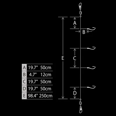Hayabusa - Super Strong Sabiki Saba-Kawa & Gold Flasher (4 Hooks) view 2